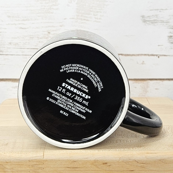 Starbucks Halloween 2022 Night Sky Glow In The Dark Stars Mug 12oz - Picture 6 of 7